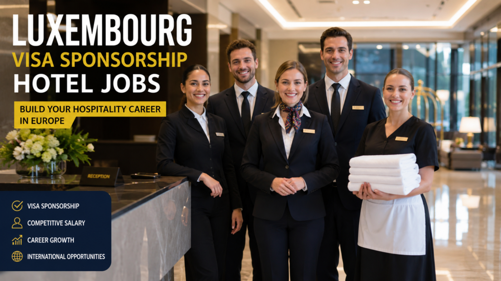 Luxembourg Visa Sponsorship Hotel Jobs 2026 | Hospitality Jobs for Foreigners