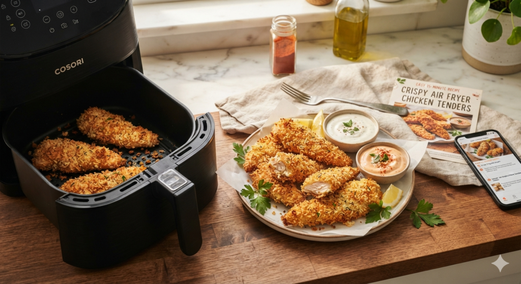 Crispy Air Fryer Chicken Tenders – Easy 15-Minute Recipe