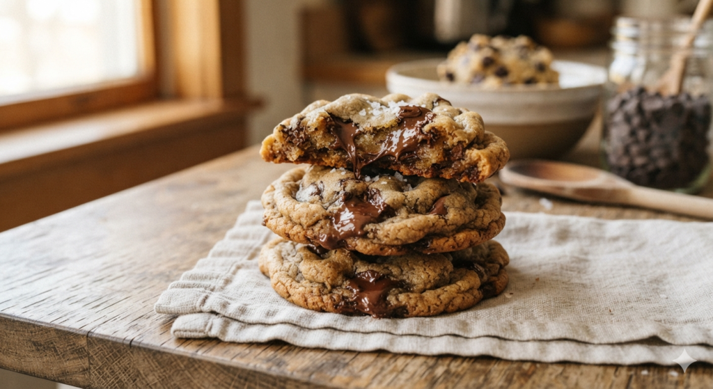 Soft and Chewy Chocolate Chip Cookies
