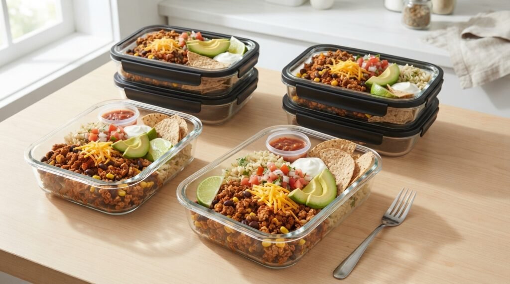 Turkey Taco Meal Prep Bowls