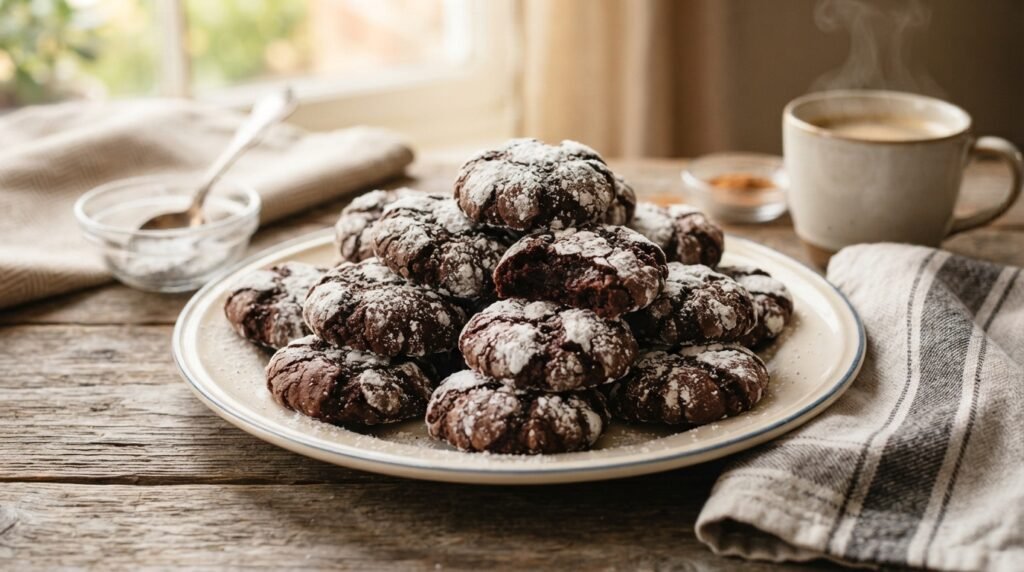 Chocolate Crinkle Cookies