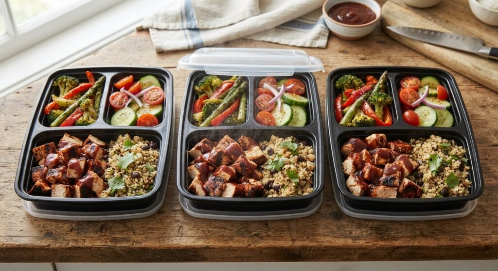 BBQ Chicken Meal Prep Bowls
