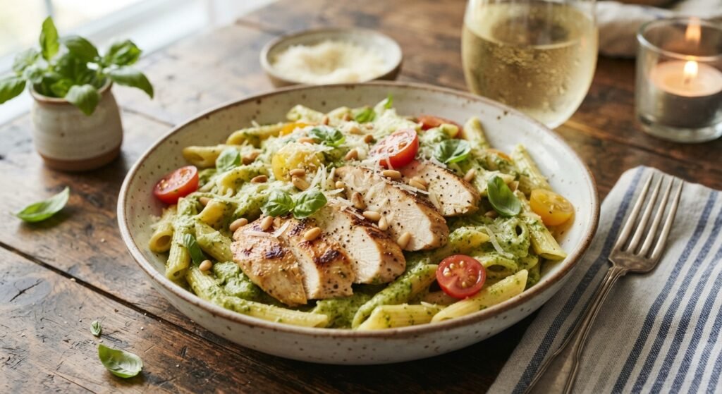 Creamy Pesto Chicken Pasta