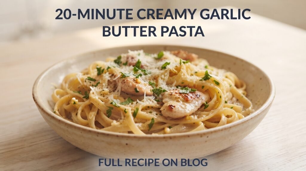 20-Minute Creamy Garlic Butter Pasta