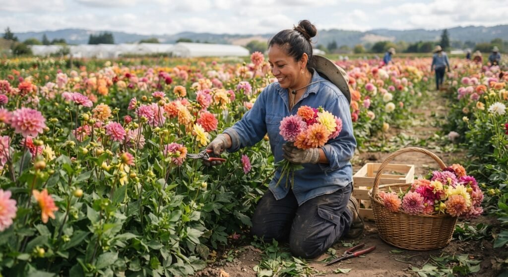 Flower Farm Worker