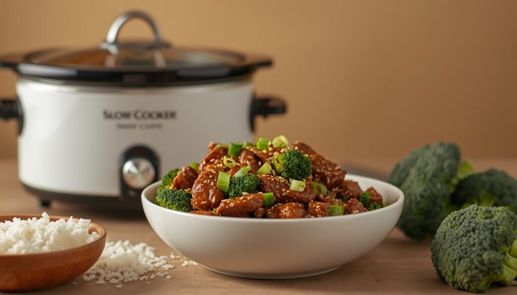 Slow Cooker Broccoli Beef